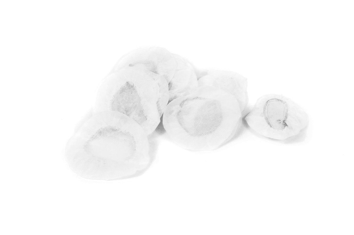 Williams AV Premium Replacement Sanitary White Headphone Covers - Pack of 100 for Various Headphones and Mics