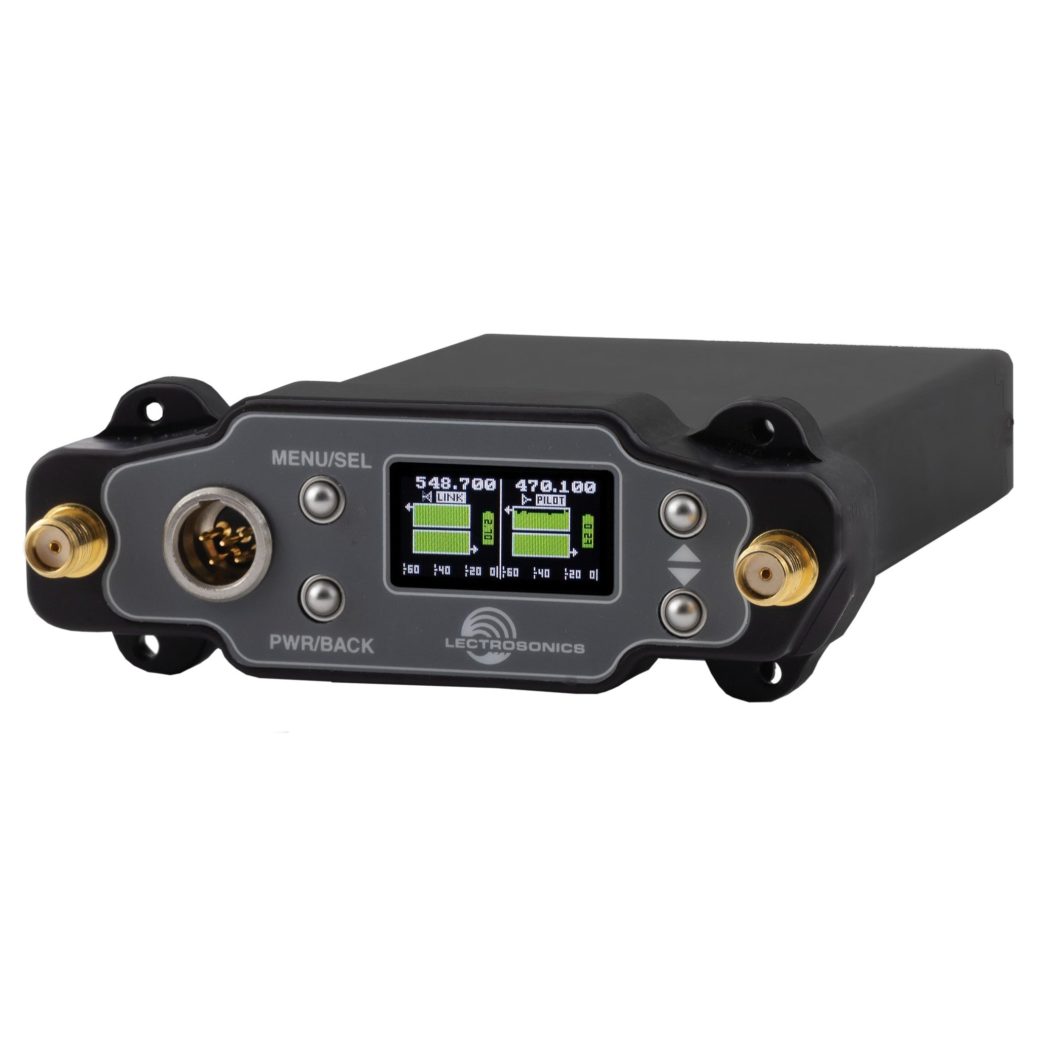 Lectrosonics DSR-A1B1 2-Channel Digital Slot Receiver, 470.100 - 607.950 MHz for Camera Mounted Use