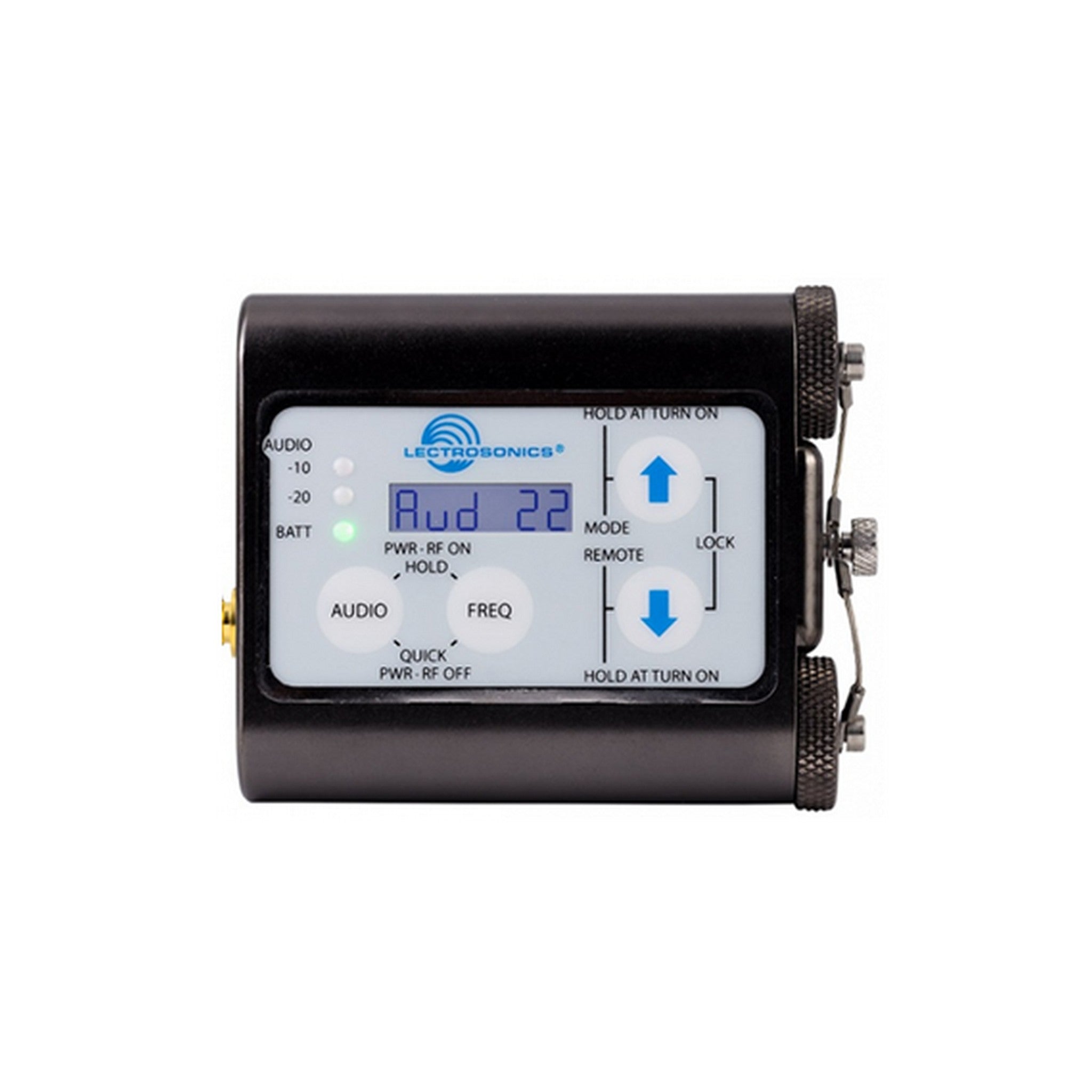 Lectrosonics WM Hybrid Wireless Beltpack Transmitter with VT500 WATER Lavalier Microphone Upgrade for Professional Audio Transmission, Operating in the 22 563.200 - 588.775 MHz Frequency Range