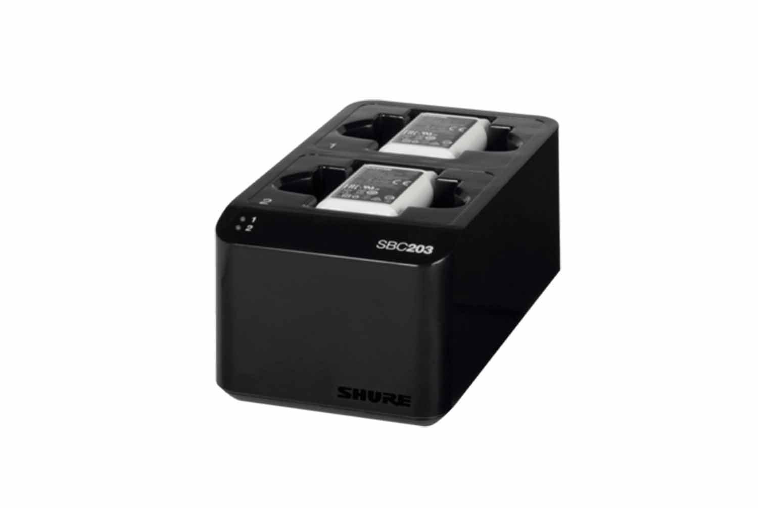 Shure SBC203-US Dual Charging Docking Station for Shure SLX-D Wireless Transmitters and SB903 Rechargeable Batteries