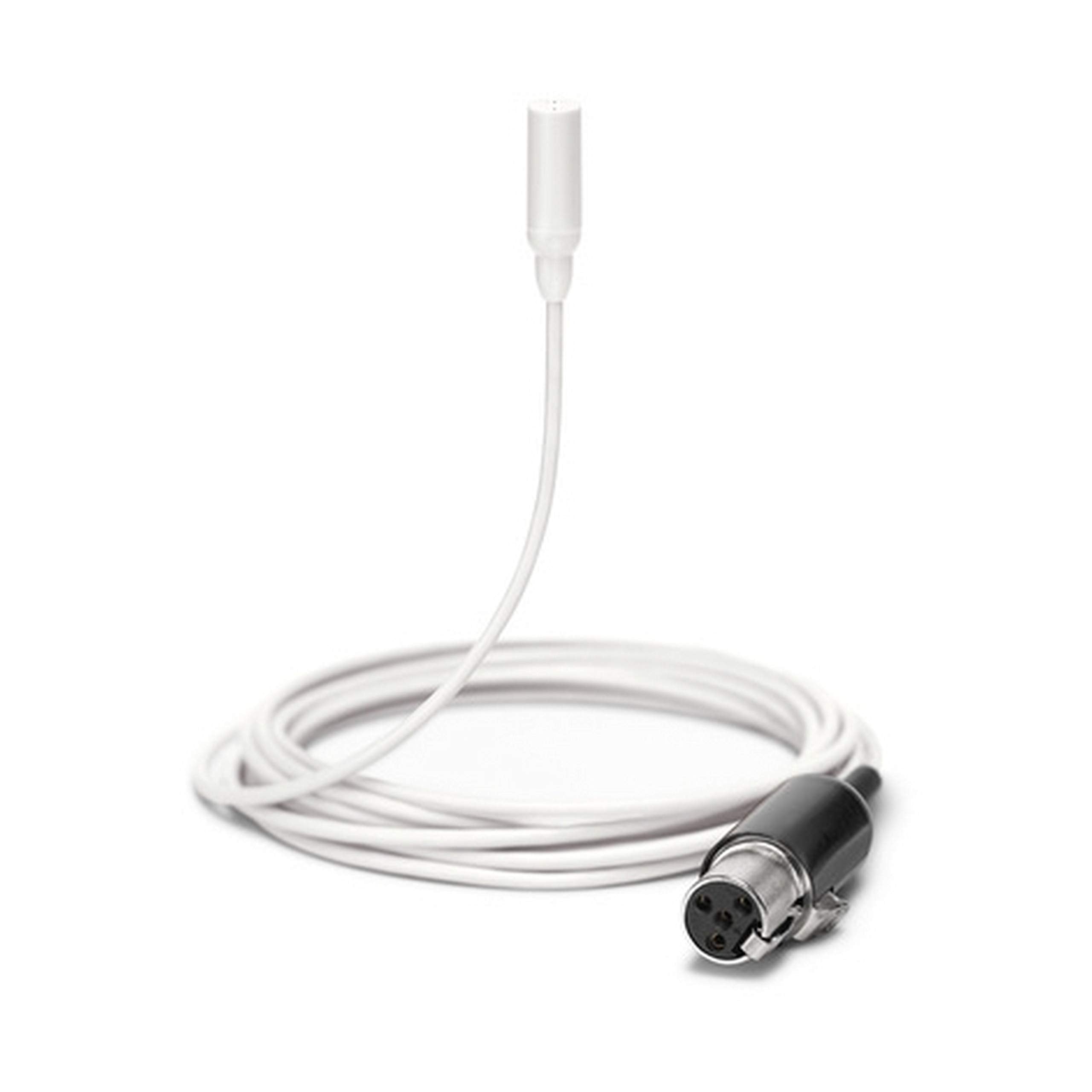 Shure TwinPlex Omnidirectional Subminiature Lavalier Microphone - White Color Model with TA4F Connector and Comprehensive Accessories Set