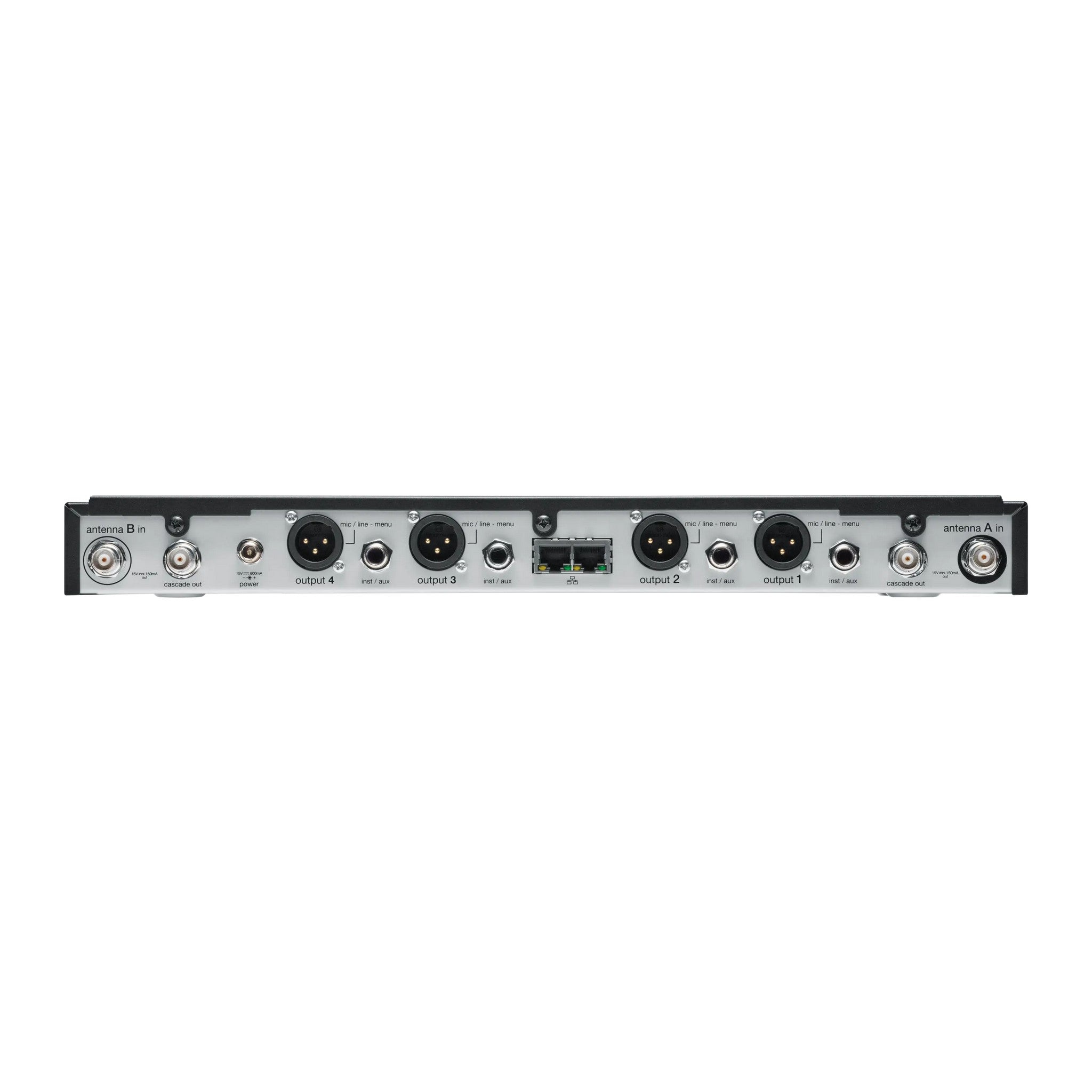 Shure SLXD4Q+ Professional Quad Channel Digital Wireless Receiver for High - Demand Audio Applications