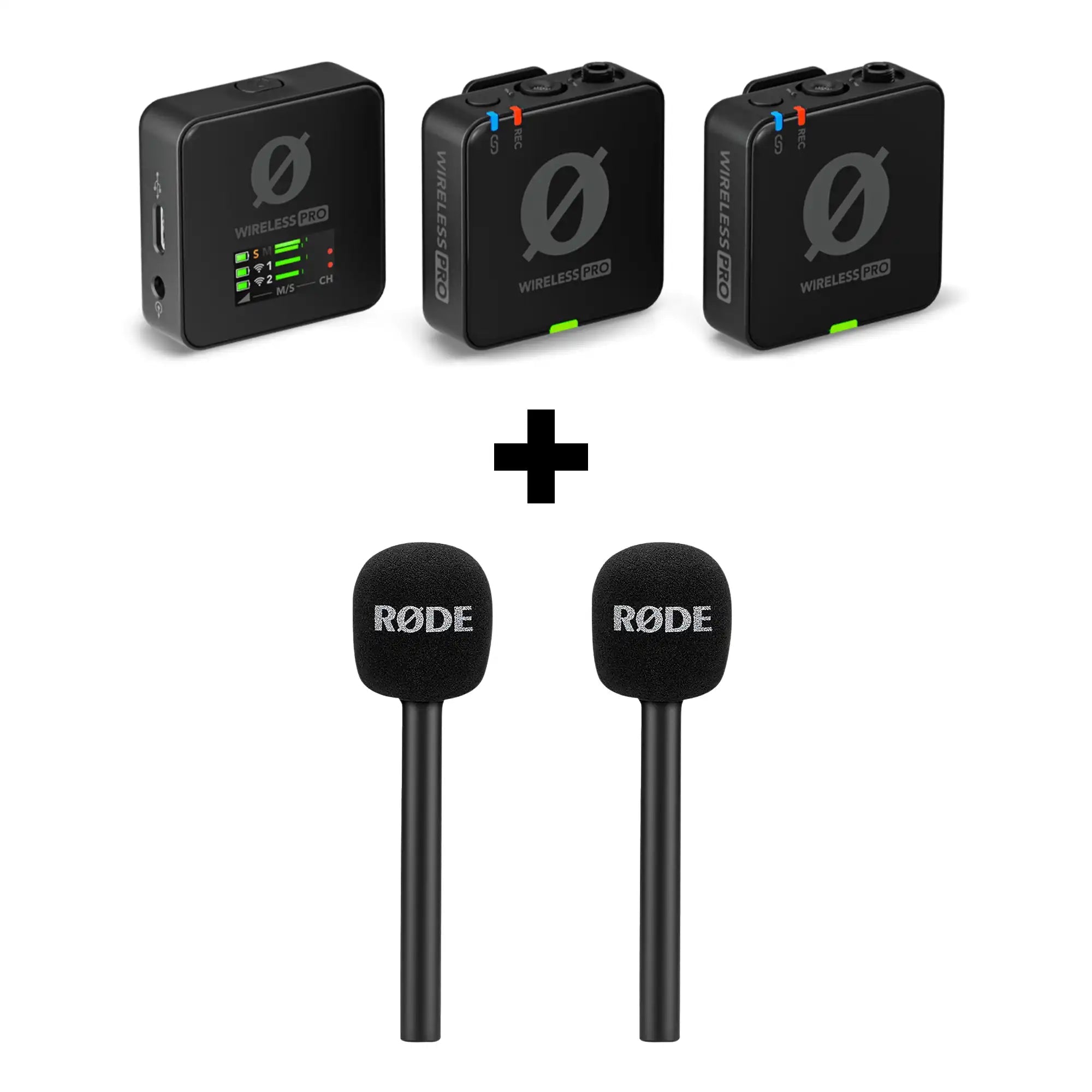 RODE Wireless PRO 2.4 GHz Clip-On Lavalier Mic System with 2 Adaptors