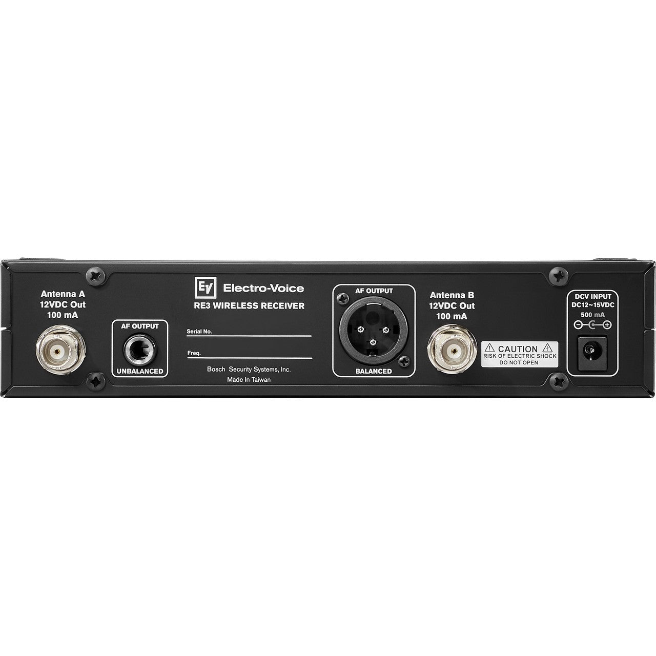 Electro-Voice RE3-RX 5H Half Rack Space UHF Wireless Receiver, 560 - 596MHz