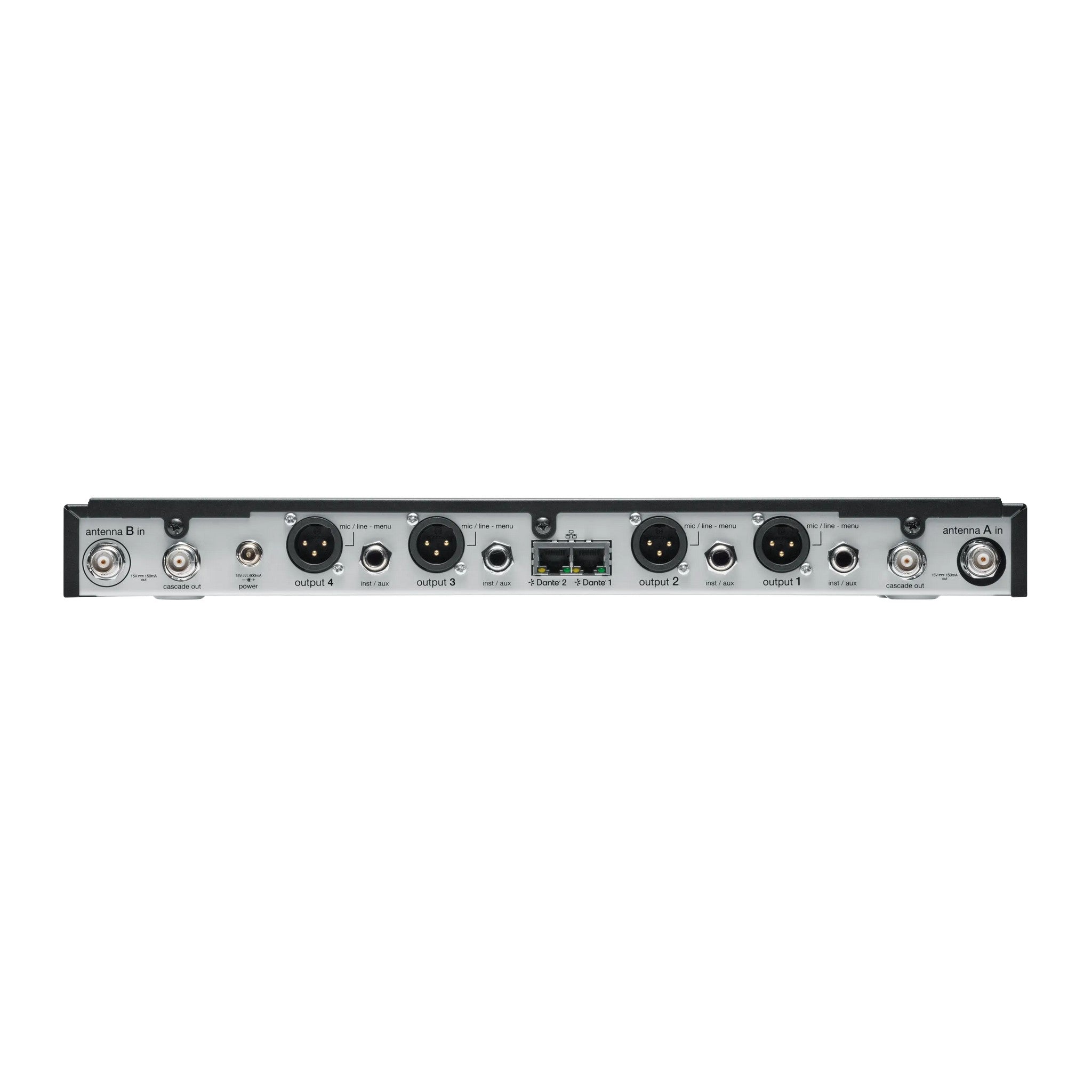 Shure SLXD4Q+ Professional Quad Channel Digital Wireless Receiver for High - Demand Audio Applications