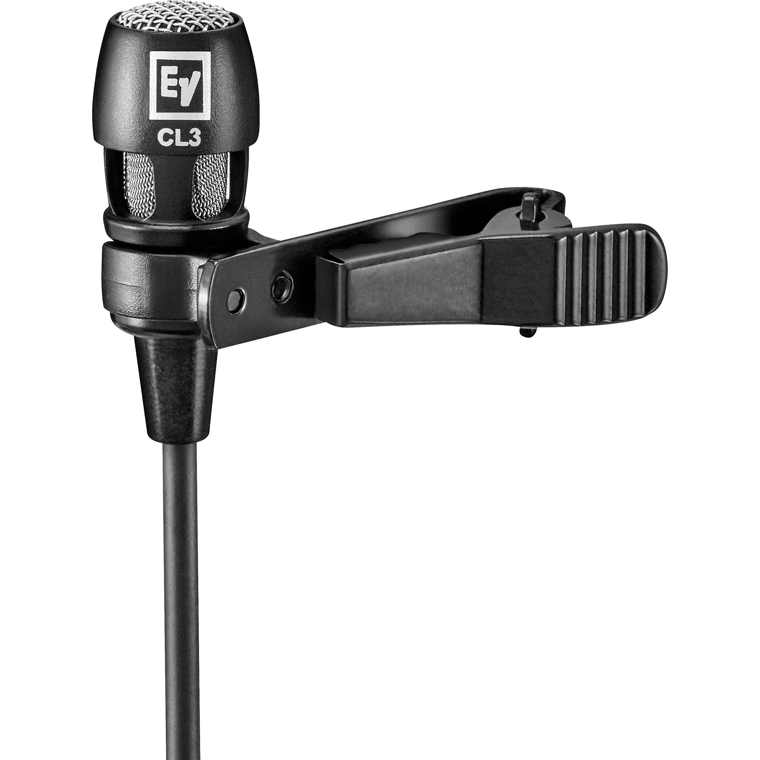 Electro-Voice TA4F-equipped Cardioid Lavalier Microphone RE3-ACC-CL3 for Presentations