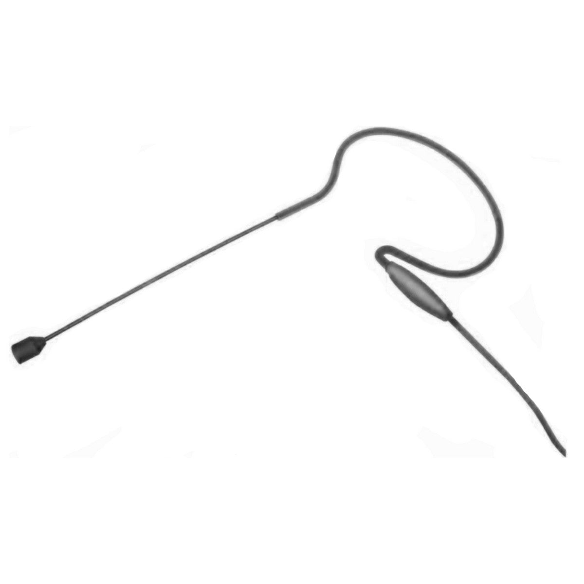 Point Source Audio CO-3 Black Condenser Earworn Microphone with 4-Pin Mini Shure Connector for High-Quality Speech Applications