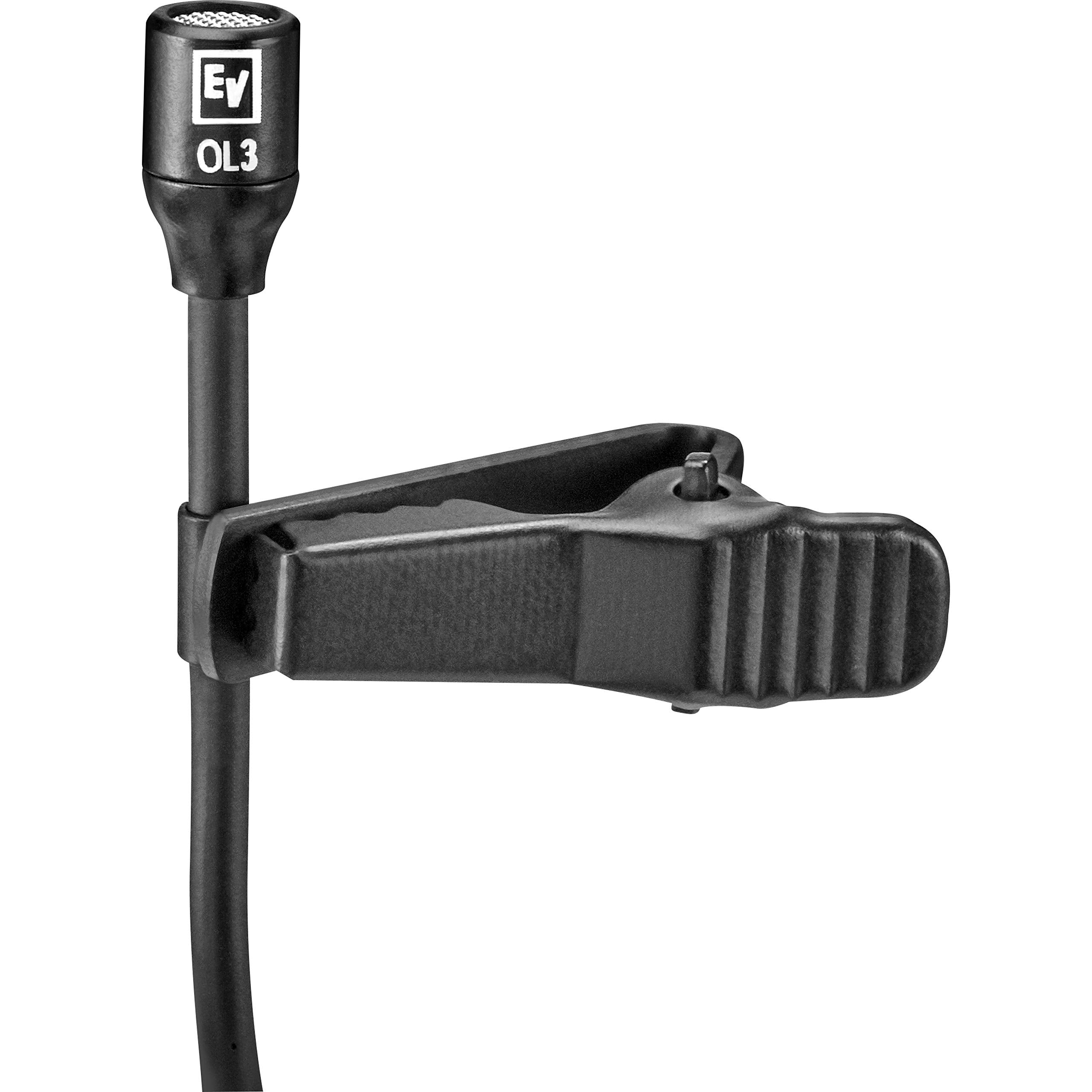 Electro-Voice RE3-ACC-OL3 Omnidirectional Lavalier Microphone with TA4F Connector for Professional Audio Applications