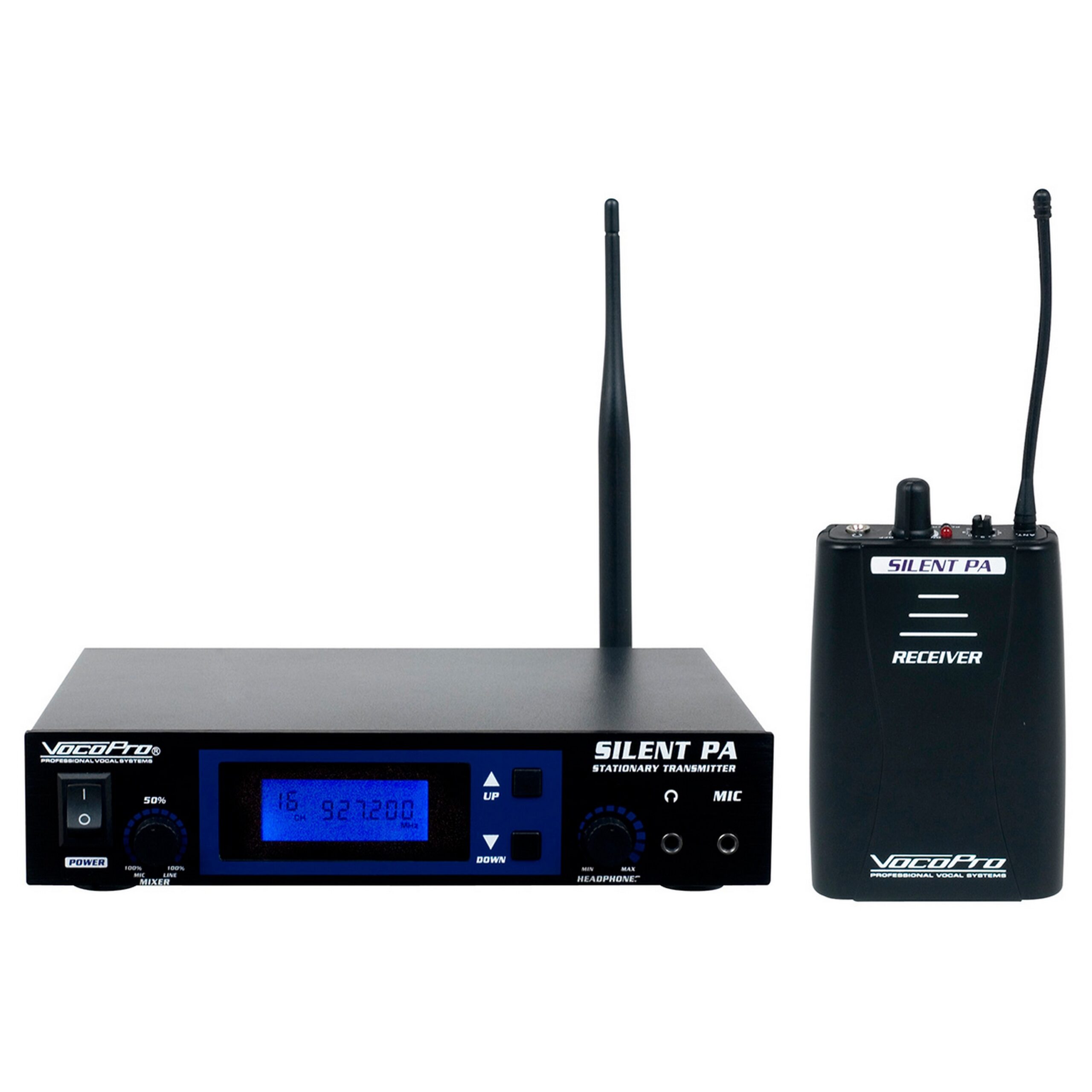 VocoPro SilentPA-SOLO 16-Channel UHF High-Reliability Wireless Audio Broadcasting System