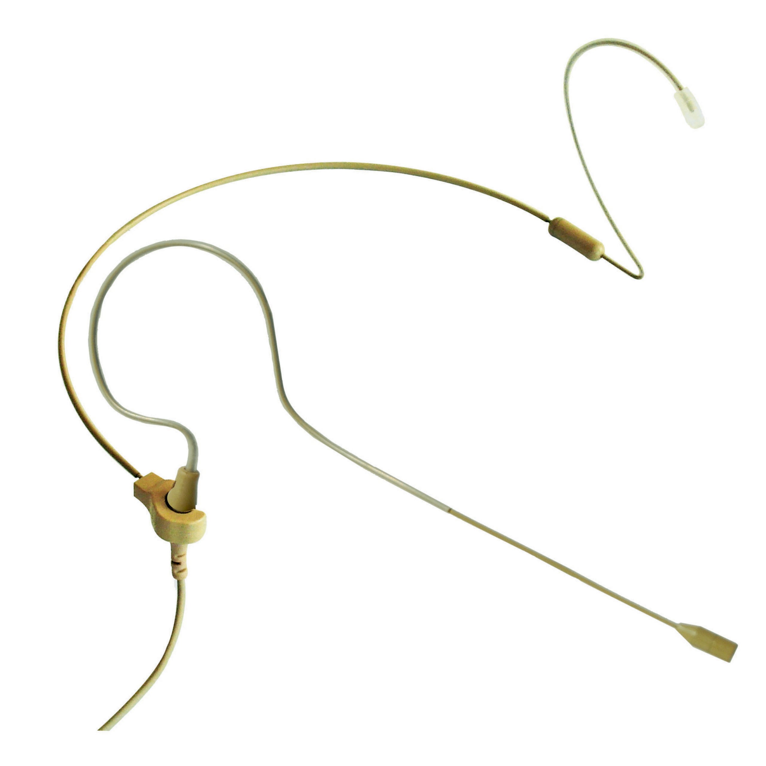 Point Source Audio CO-5W-KIT Professional Condenser Earset Microphone with Beige Color and Audio Technica 4 Pin Hirose Connector for Versatile Audio Applications