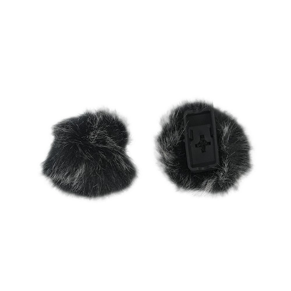 Black Hollyland Furry Windshield Set for Lark Max to Improve Recording