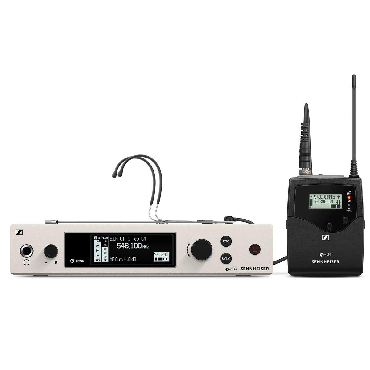 Sennheiser ew 300 G4 Professional Wireless Headset Microphone Set for Business and Education - HEADMIC1 - RC - GW1 Model