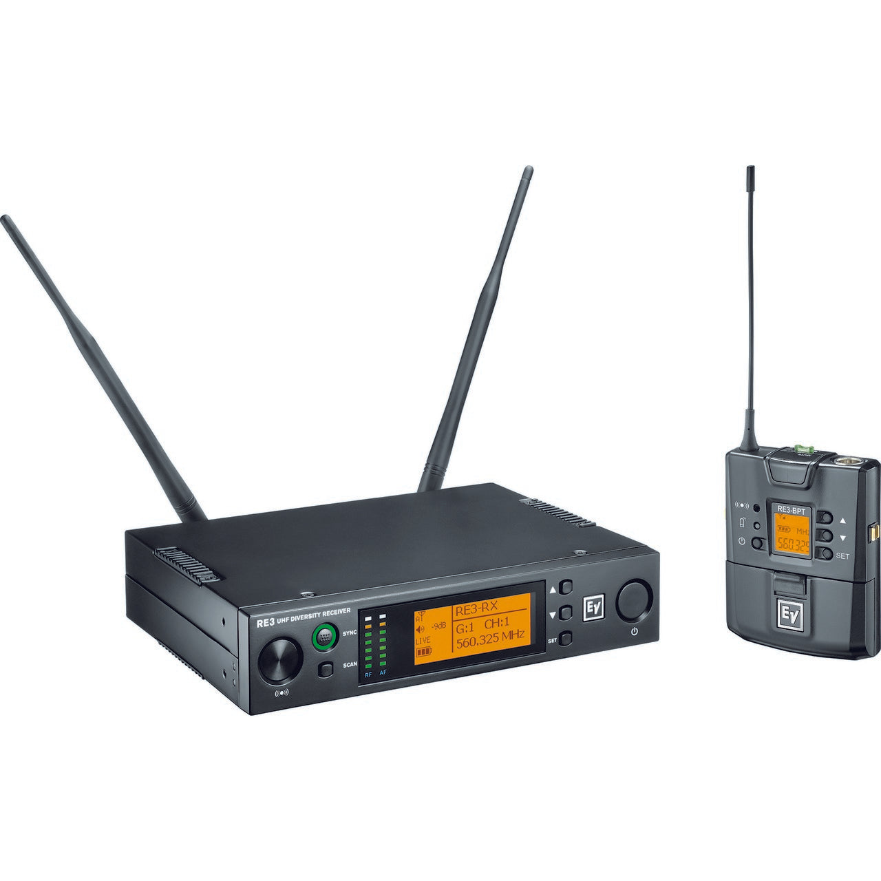 Electro-Voice RE3-BPNID 5H 560 - 596MHz Wireless Bodypack System without Input Device