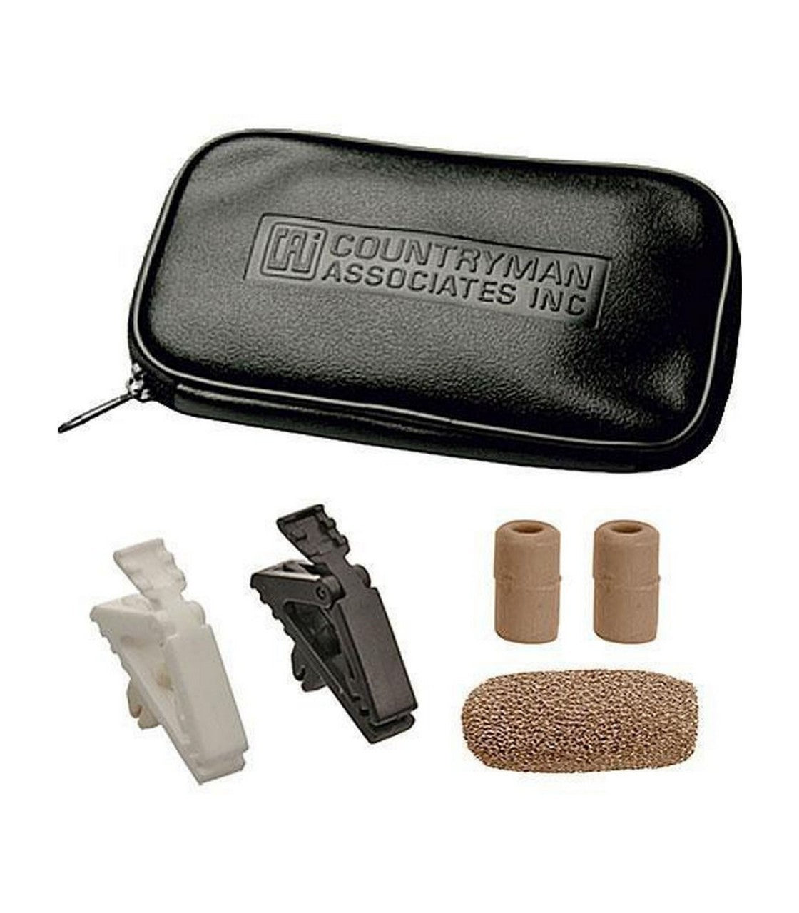 High - Performance Countryman E6i Omnidirectional Earset Microphone for Public Speaking and Vocals, Model E6IOW6L2AT in Light Beige with 2mm Cable for Audio Technica Transmitter