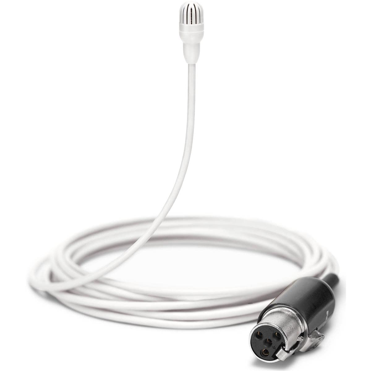 Shure TL47W/O TwinPlex Omnidirectional Subminiature Lavalier Microphone in White Color with TA4F Connector and No Included Accessories