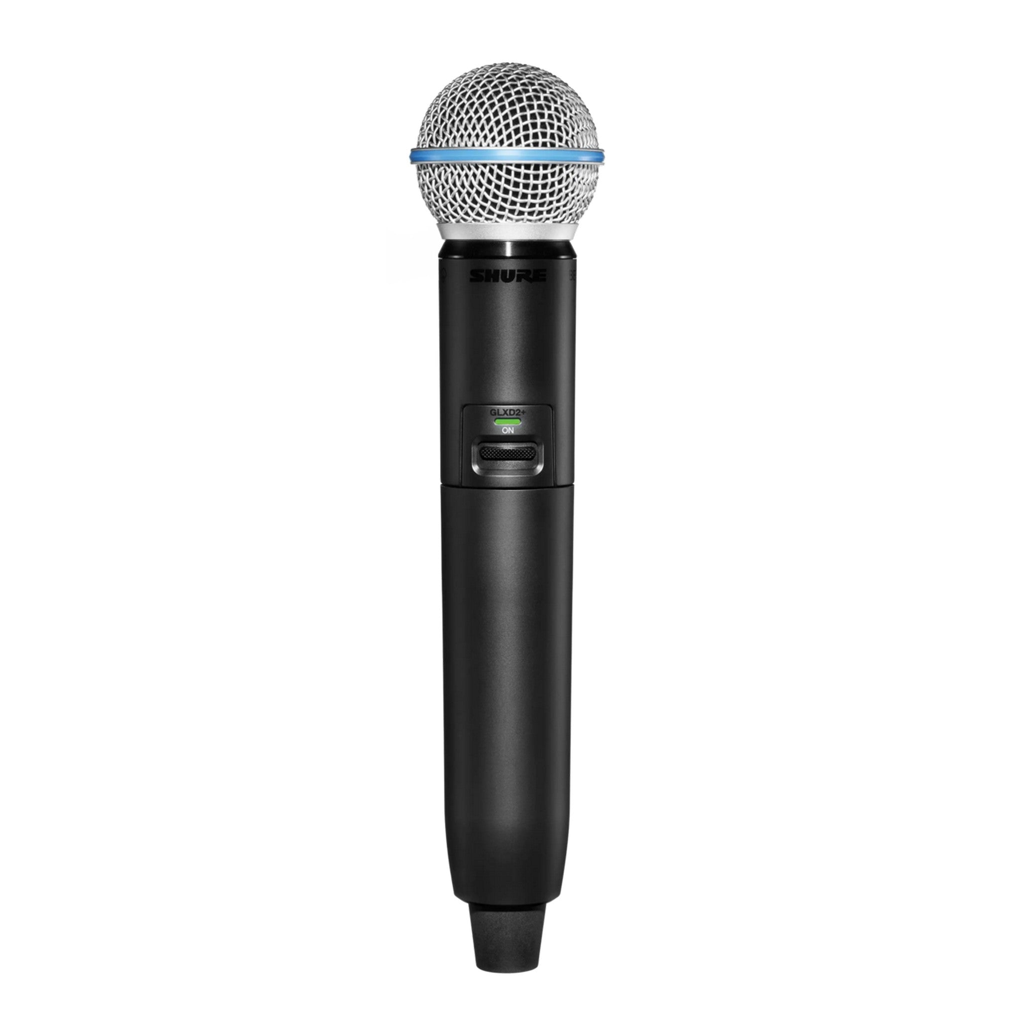 Shure GLXD2+/B58 Digital Wireless Handheld Transmitter with BETA 58A, 2.4 & 5.8 GHz
