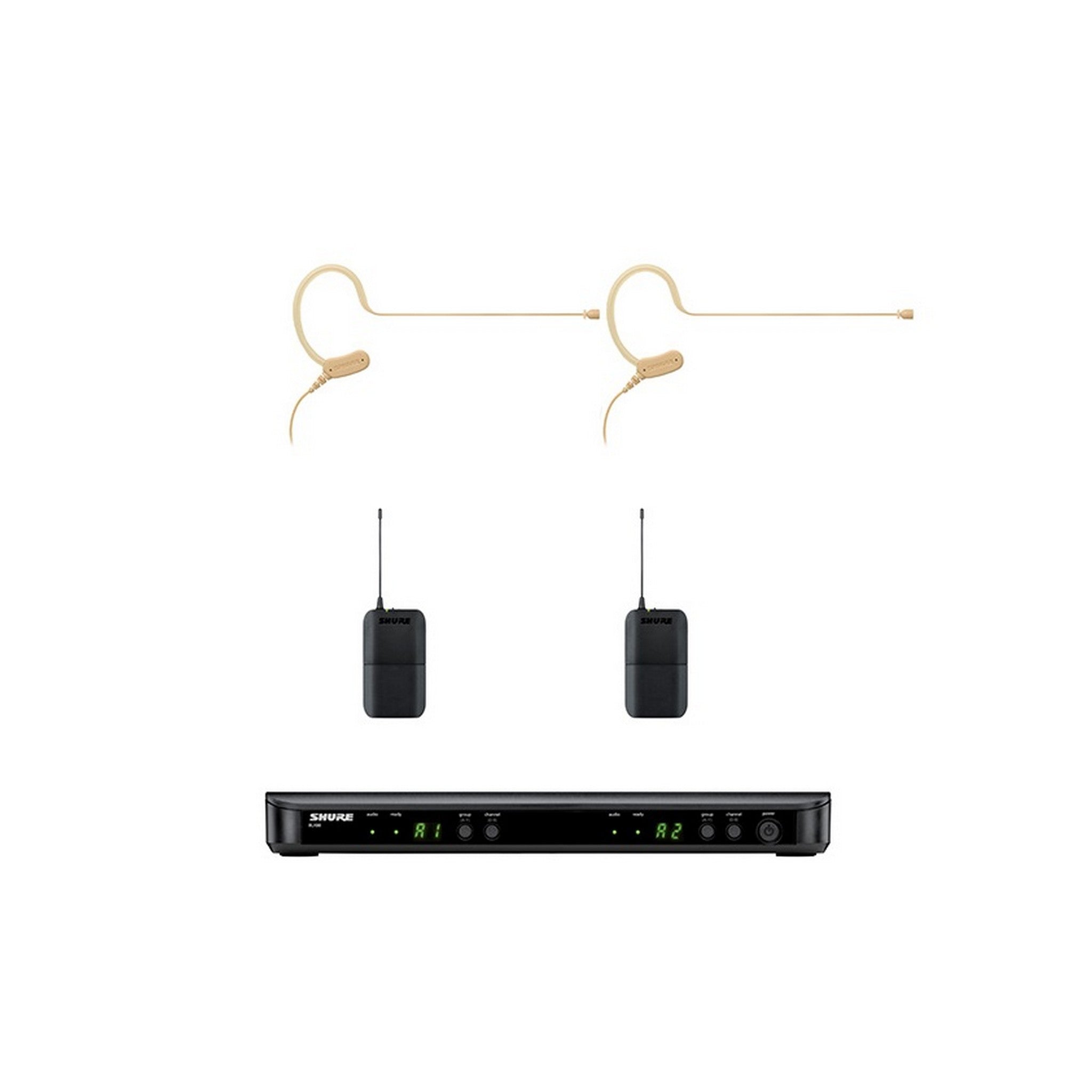 Shure BLX188/MX153 Professional Omnidirectional Earset Wireless Microphone System for Diverse Audio Applications