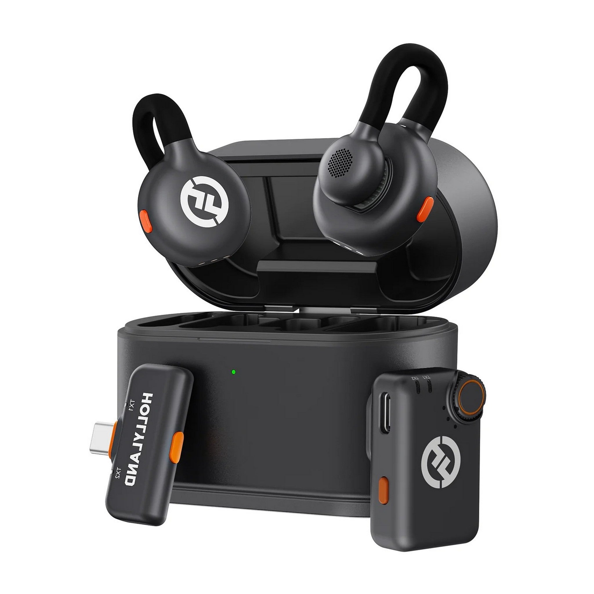 Hollyland LARK M2S USB-C 2.4 GHz Space Gray 2-Person Compact Wireless Mic System