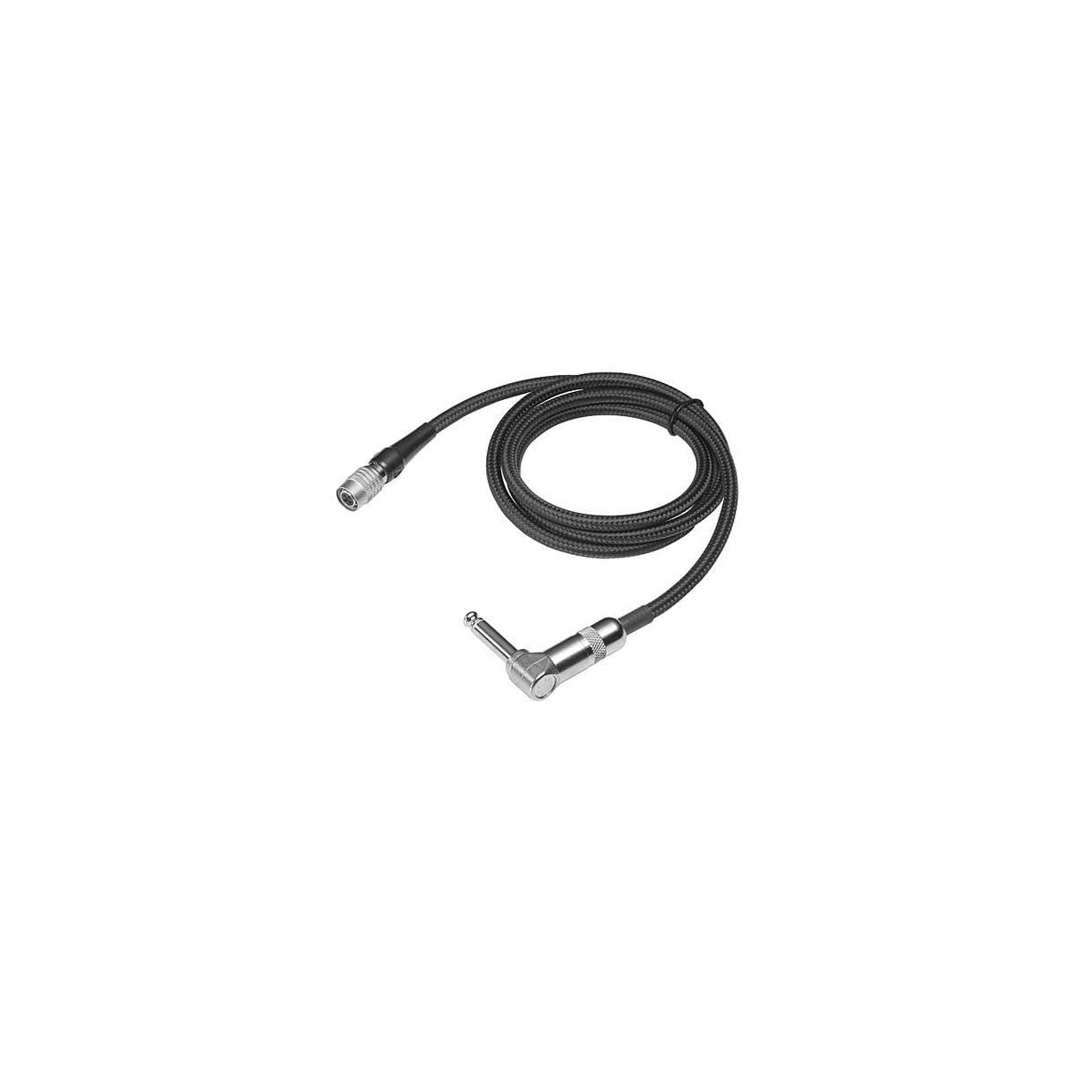 Audio-Technica AT-GRCW PRO Quarter-Inch Right-Angle to 4-Pin Locking Guitar Input Cable