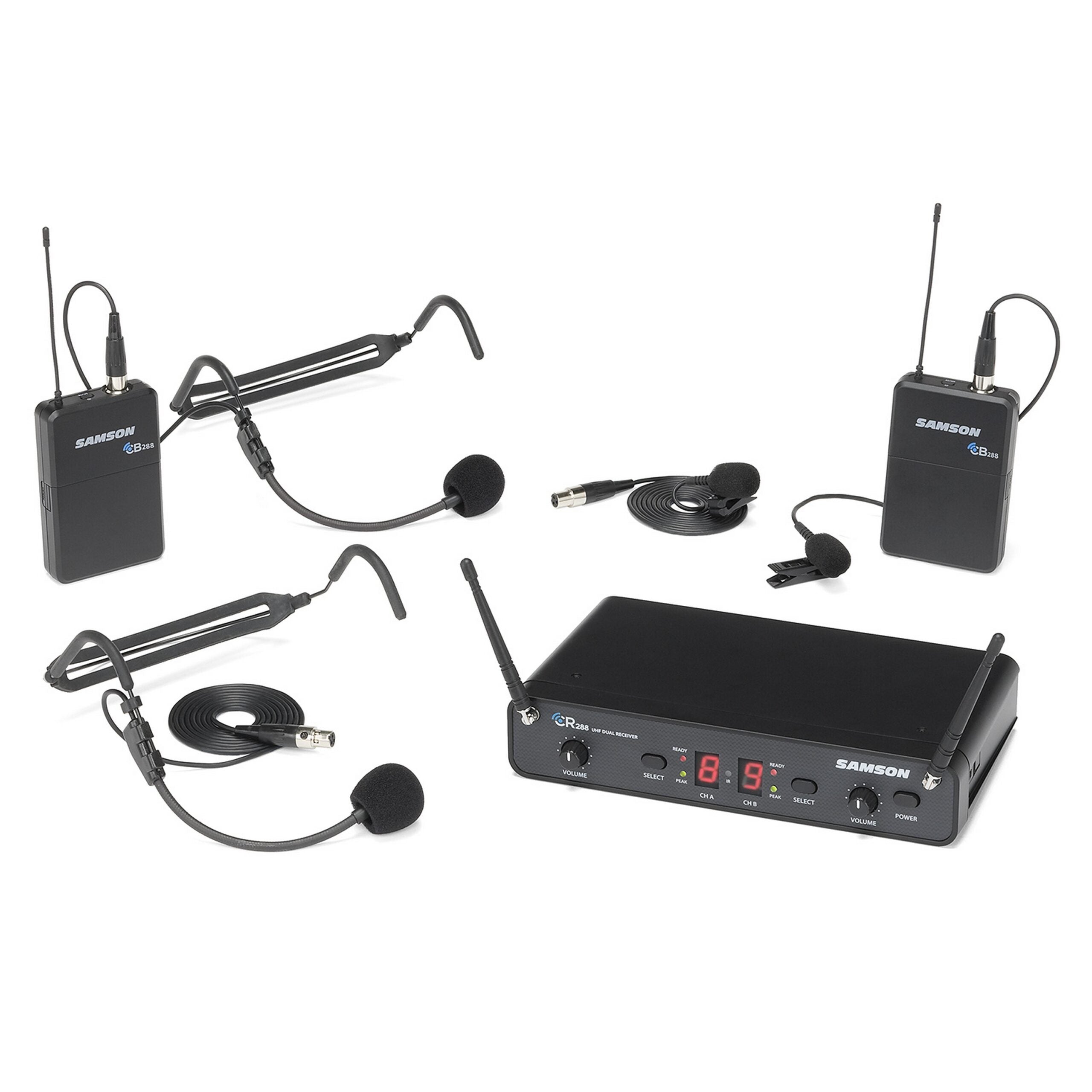 Samson High - performance Dual - Channel H Band 470 - 518 MHz Wireless Presentation System