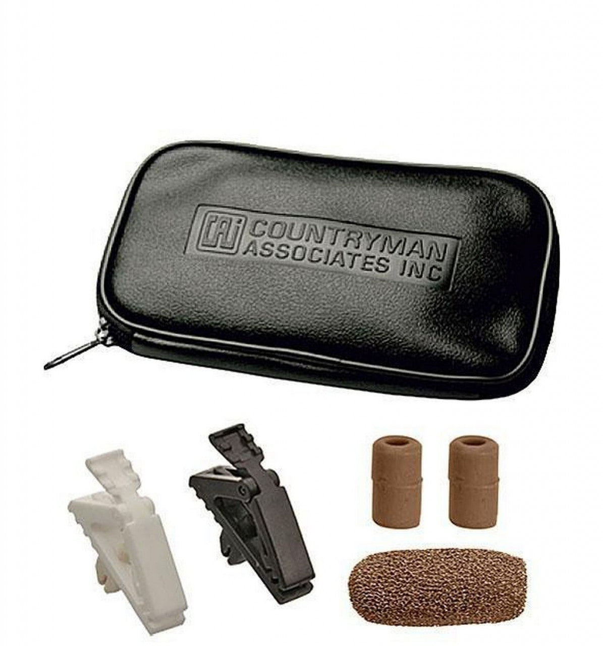 Countryman E6i Directional Earset Microphone for General Speaking (E6IDW5C2AK - Cocoa, 2mm Cable, Compatible with AKG Transmitter)