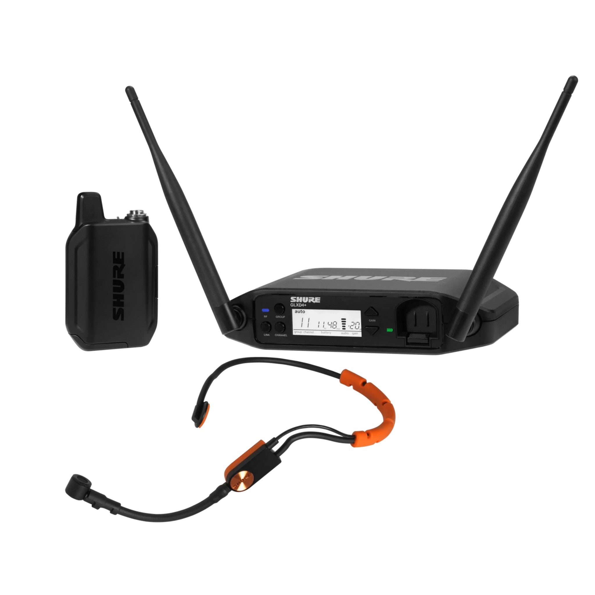 Shure GLXD14+/SM31 Digital Wireless Headset Microphone System with Dual Band Z3 2.4 GHz and 5.8 GHz Technology for Professional Audio Applications