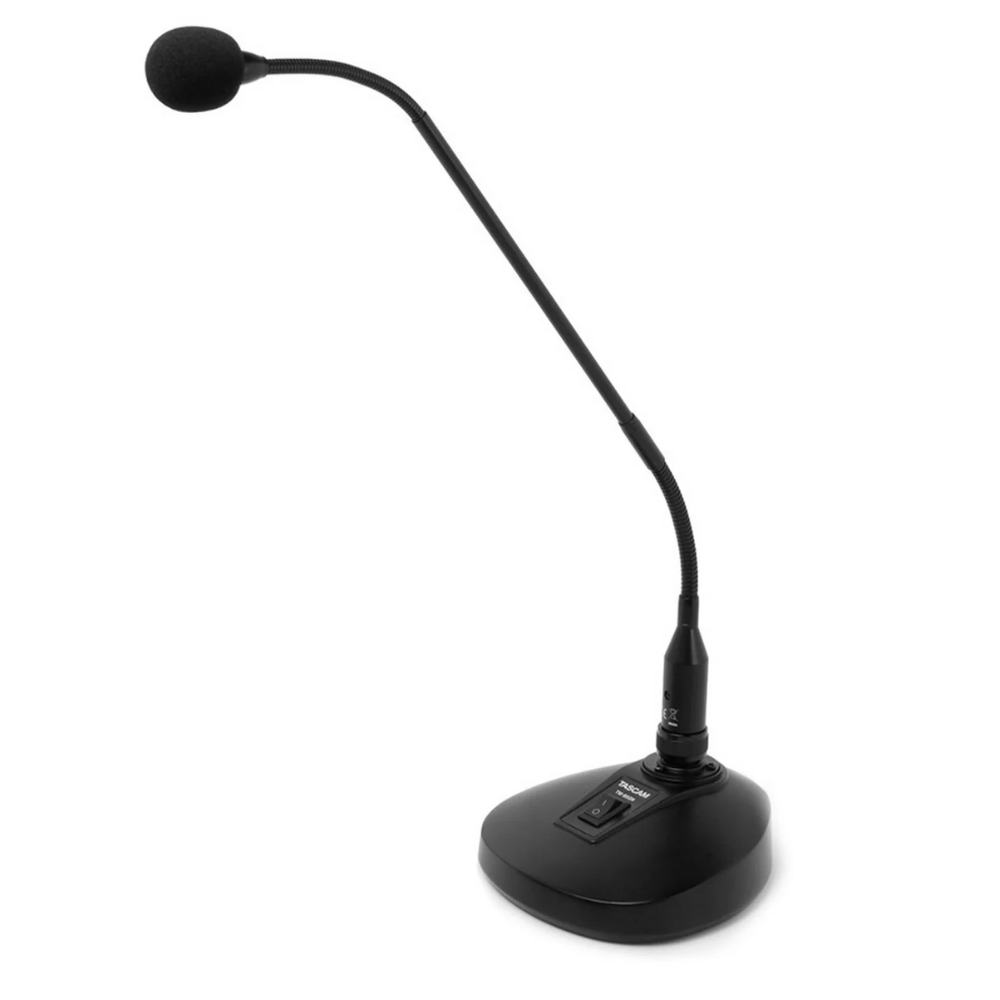 Tascam TM-95GN High-Quality Desktop Condenser Gooseneck Microphone for Enhanced Audio Recording