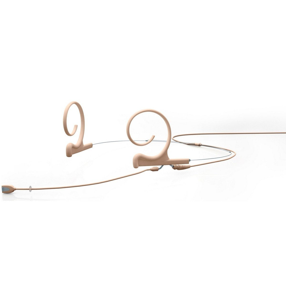 Beige DPA d:fine Omnidirectional Dual Ear Hardwired 3.5mm Locking Ring Headset for Sennheiser