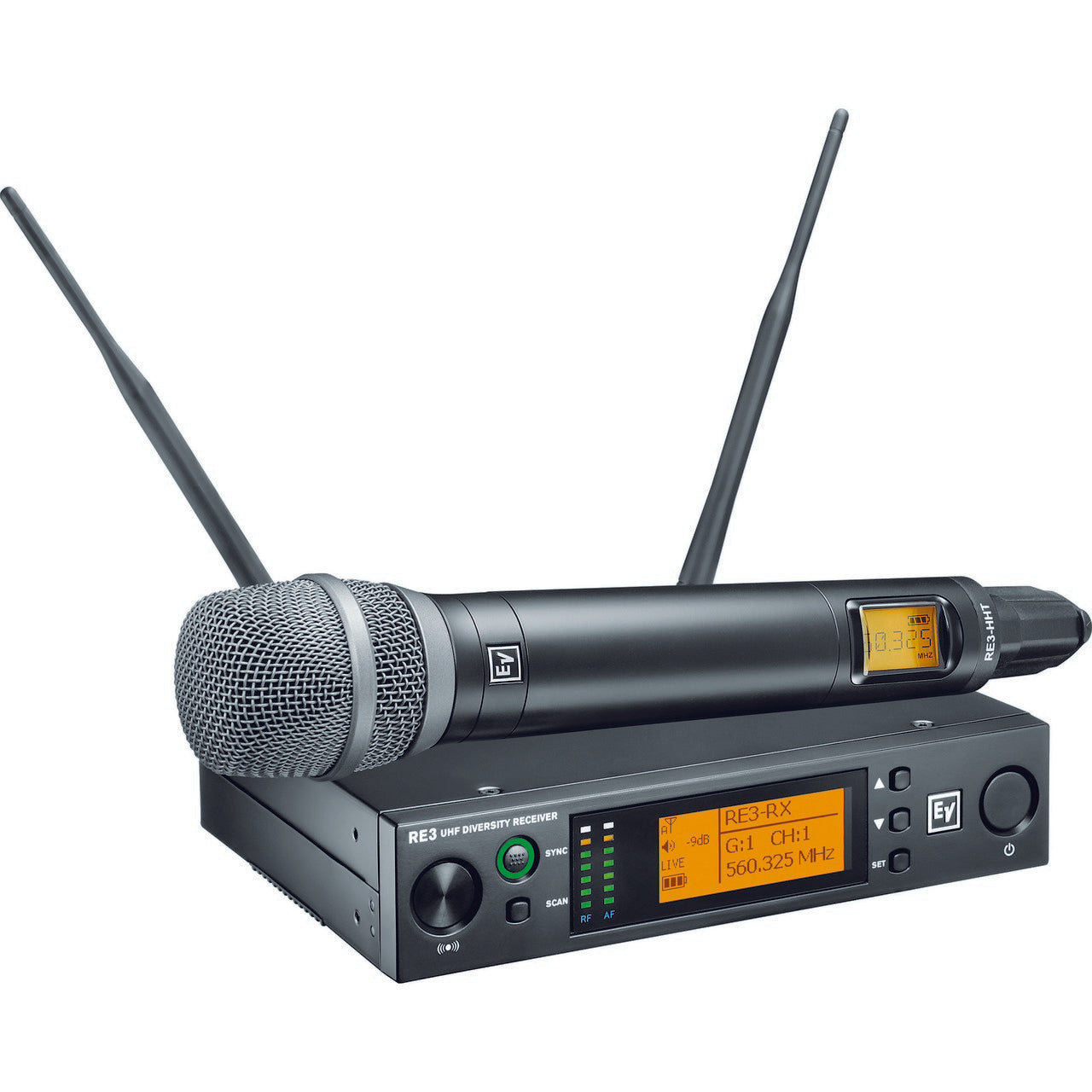 Electro-Voice RE3-RE520 Wireless Handheld System with 5H 560 - 596MHz & RE520 Condenser Mic Head