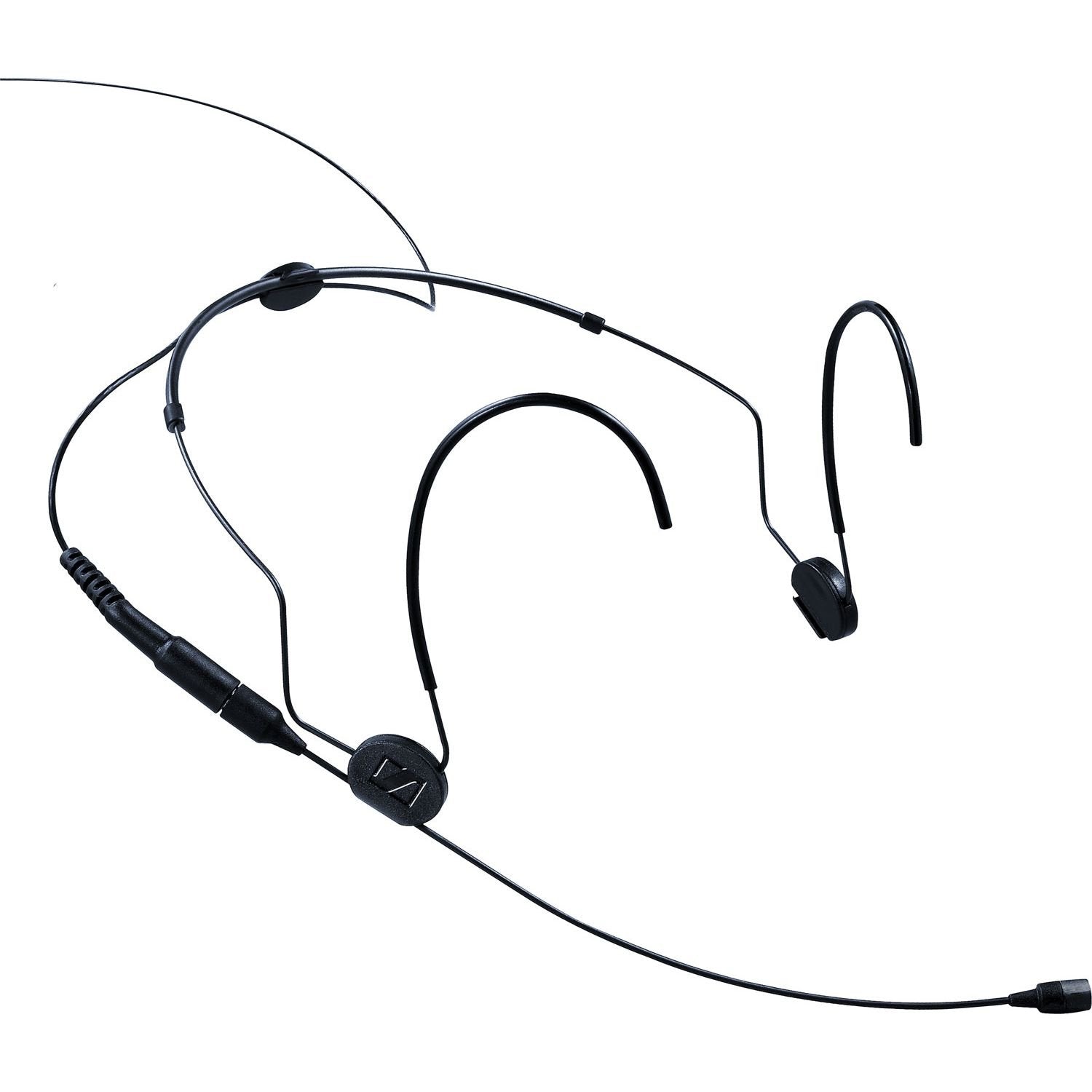 Black Sennheiser HSP 2 Omnidirectional Headworn Gooseneck Microphone for Pro Use