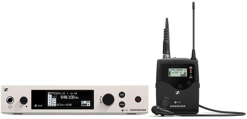 Sennheiser Professional Wireless Lavalier Microphone Set - ew 300 G4-ME2-RC-GW1 for Business and Education