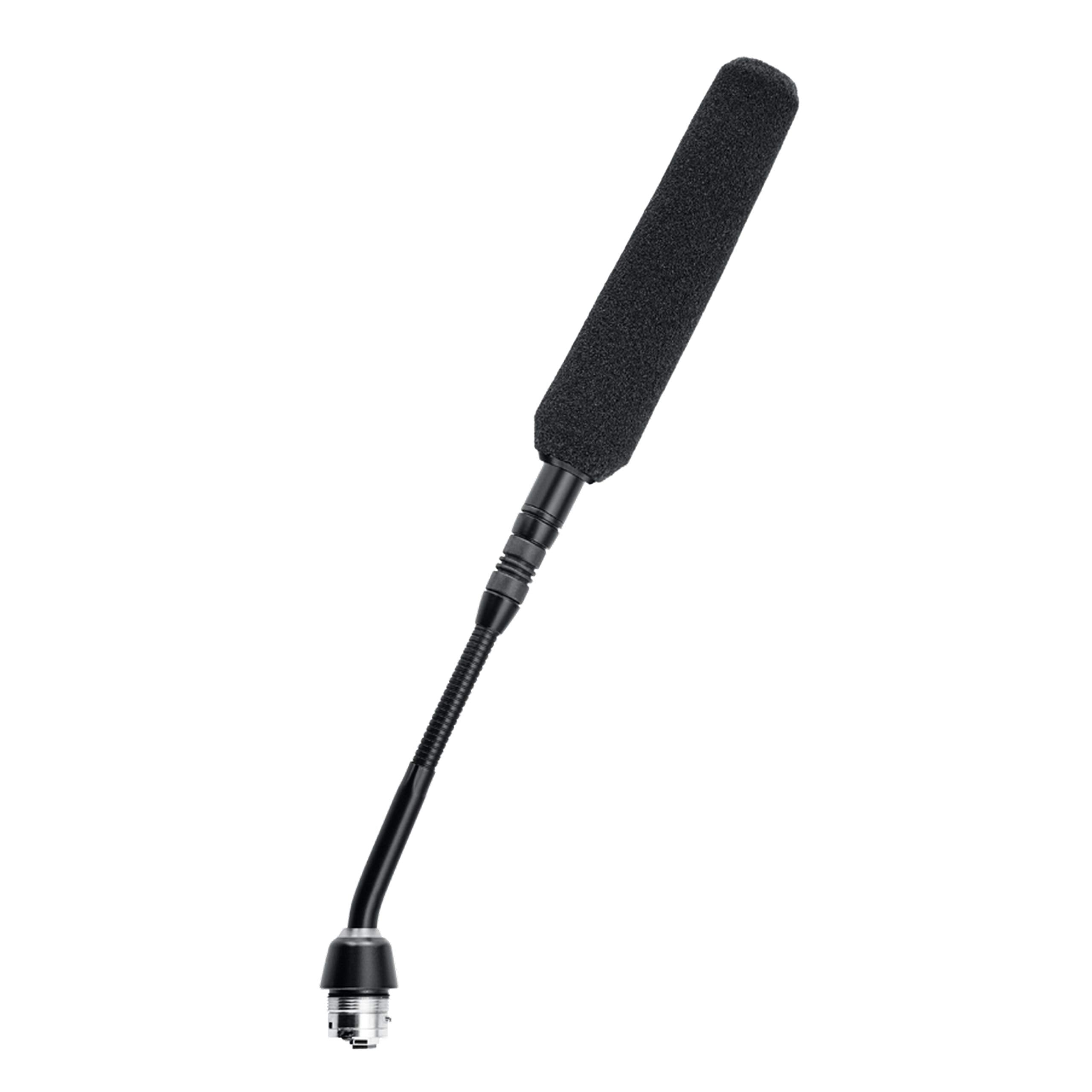 Shure 5-Inch Mini Shotgun Gooseneck Mic with Bi-Color LED Ring, No Preamplifier