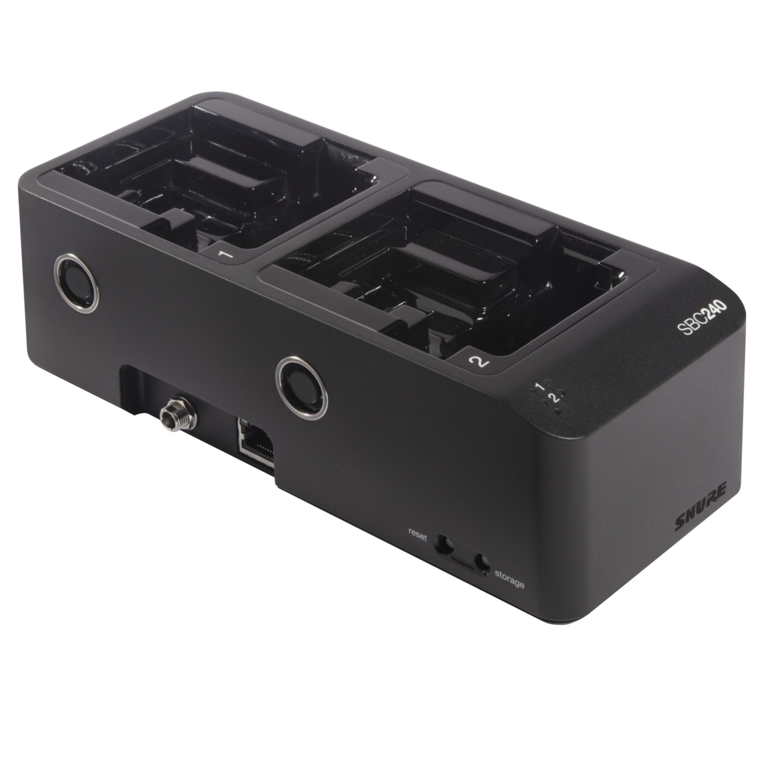 Shure SBC240-US Compact Two-Bay Networked Charger for Shure Devices
