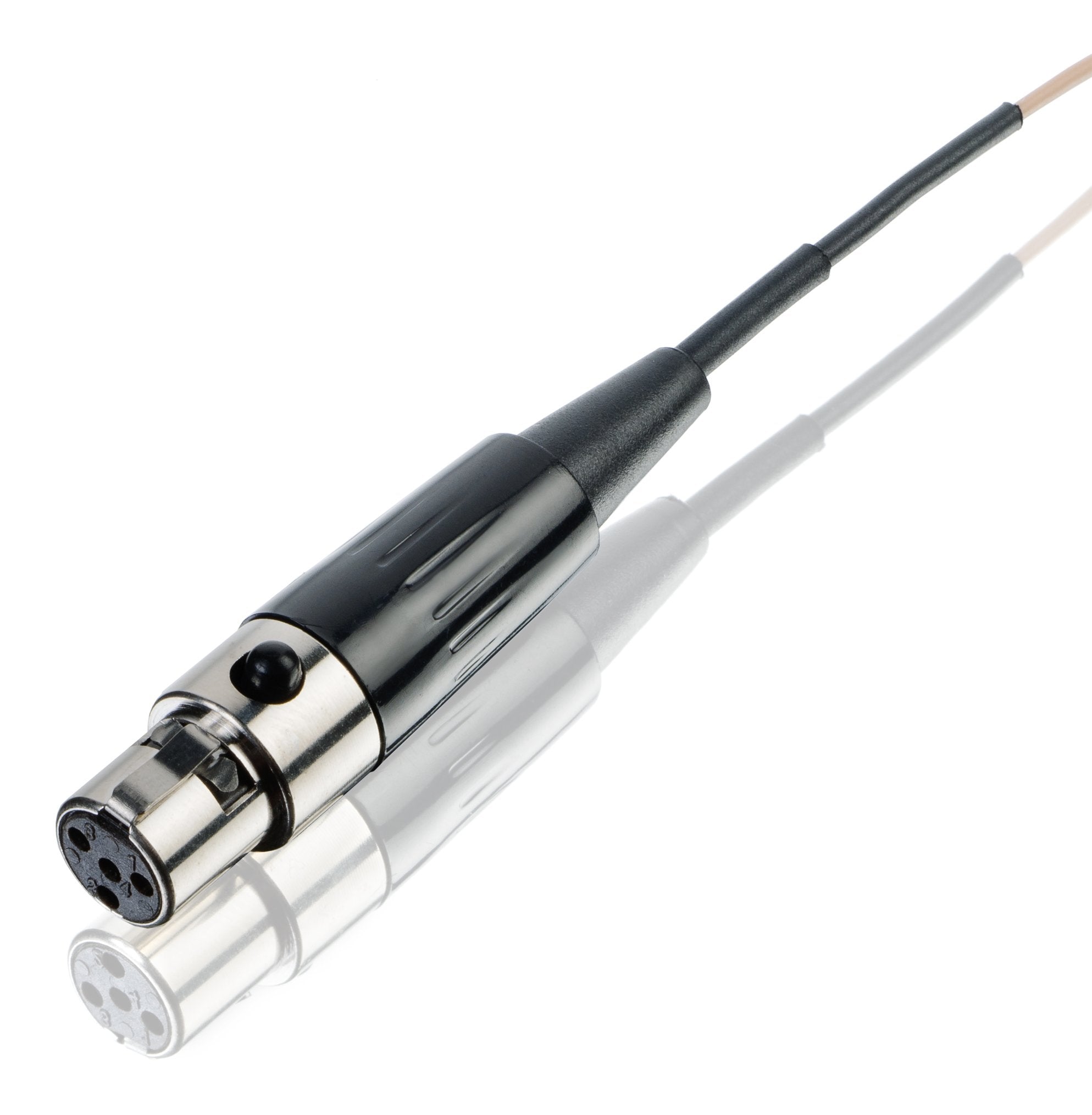 Light Beige Countryman Directional H6 Headset Microphone H6DW5LRV with Revolabs TA4F Connector for Audio Recording