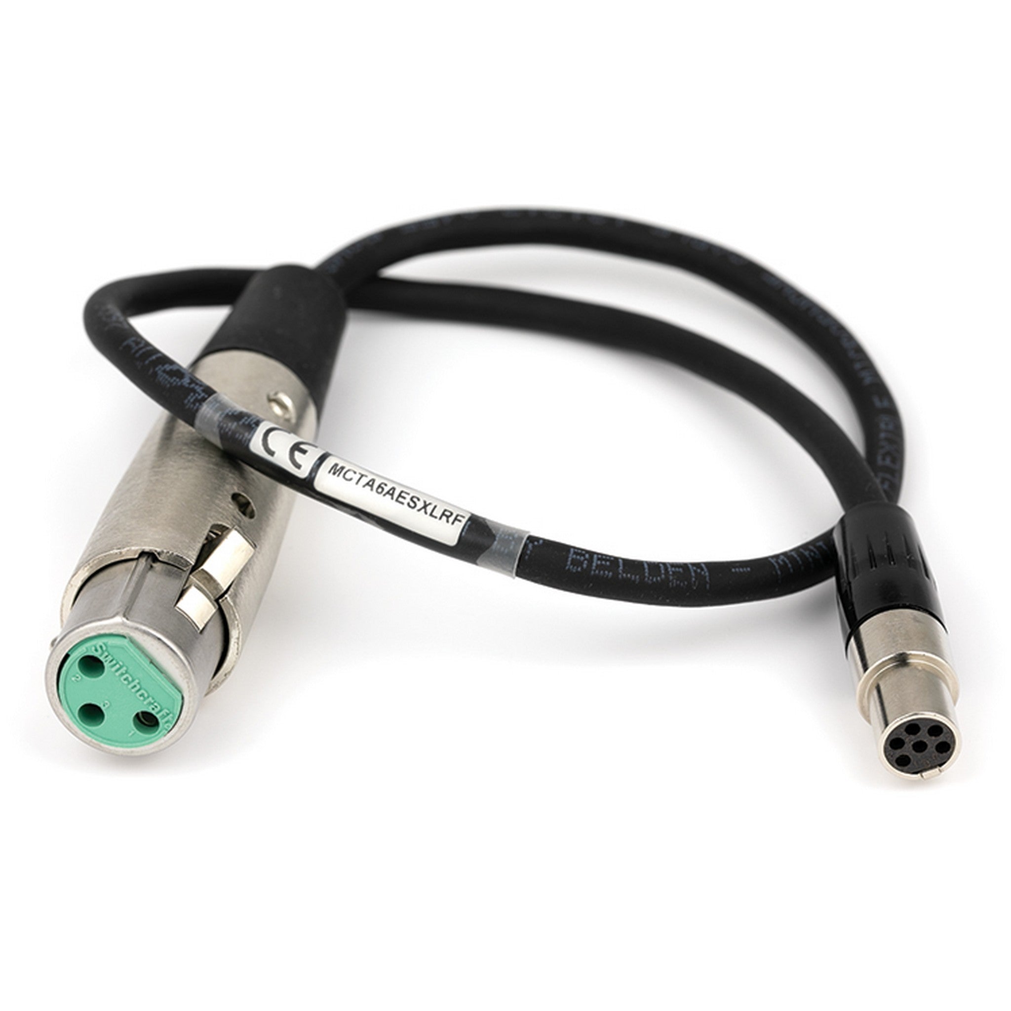 Lectrosonics 18-Inch Professional Audio Cable for Converting TA6F to XLRF with AES3 Signal Transmission