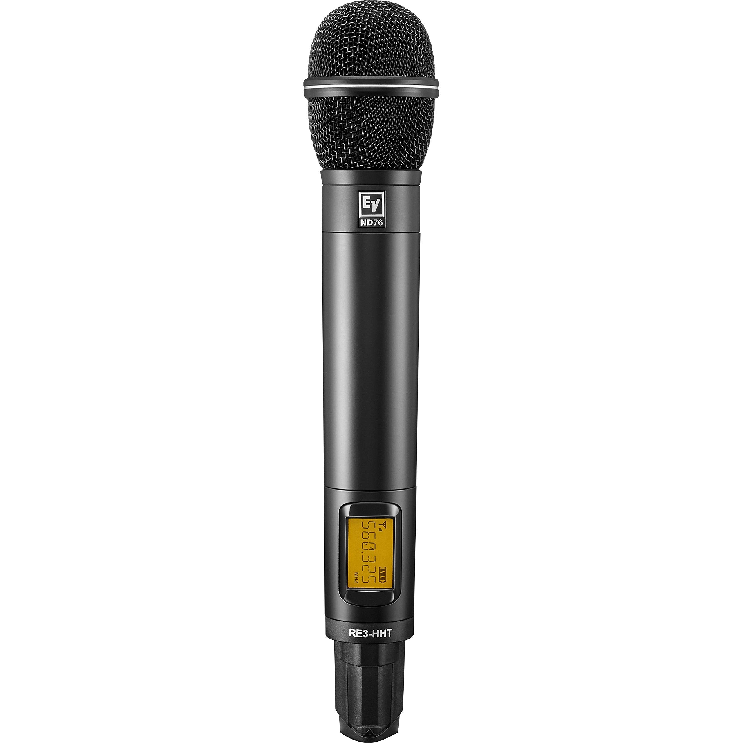 Electro-Voice Professional UHF Wireless Handheld Microphone RE3-HHT76 with ND76 Head, Operating in the 560 - 596MHz Frequency Band