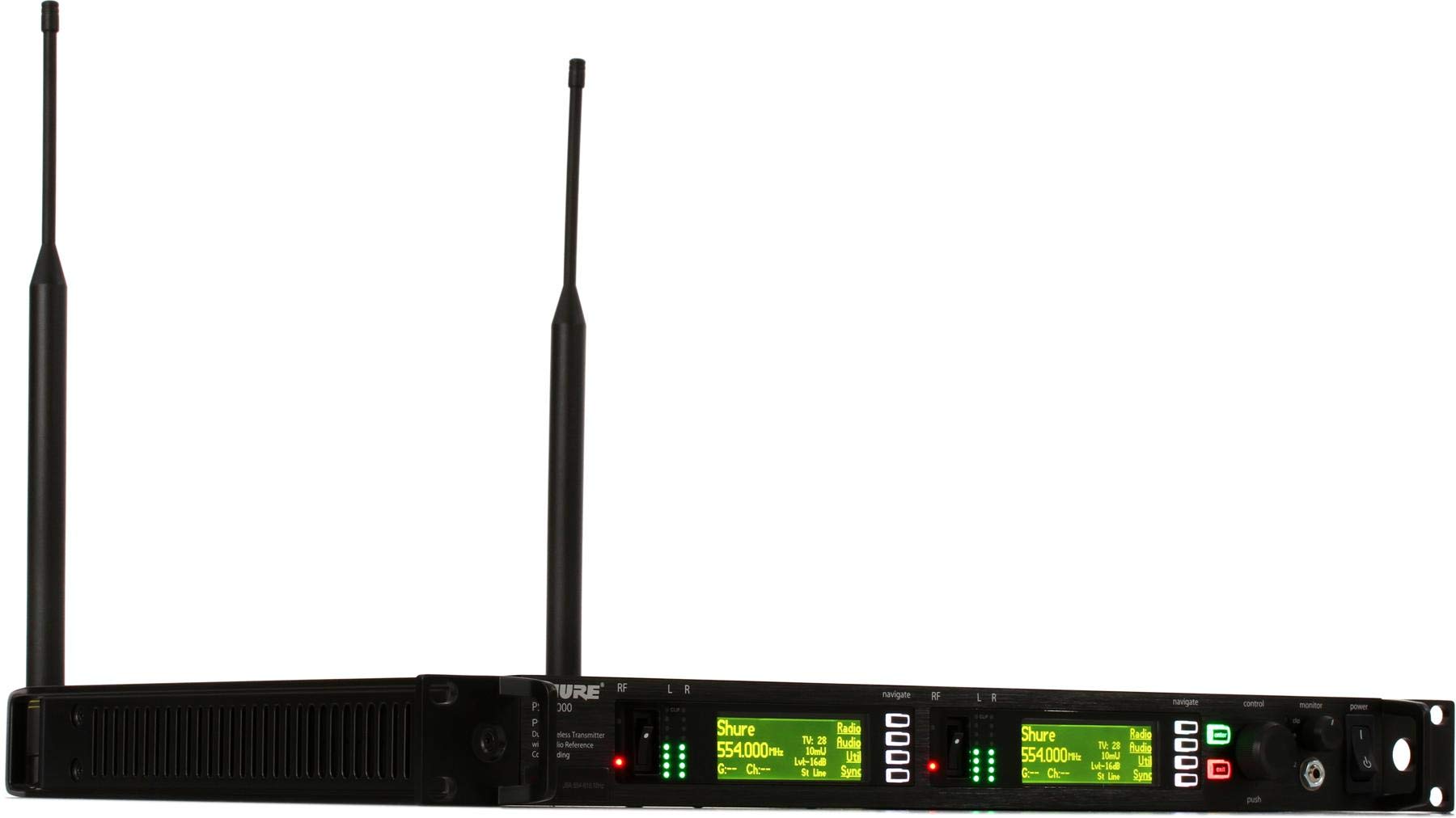 Shure Professional Full Rack Dual Channel Wireless Transmitter Model P10T J8A for High - Quality Audio Transmission