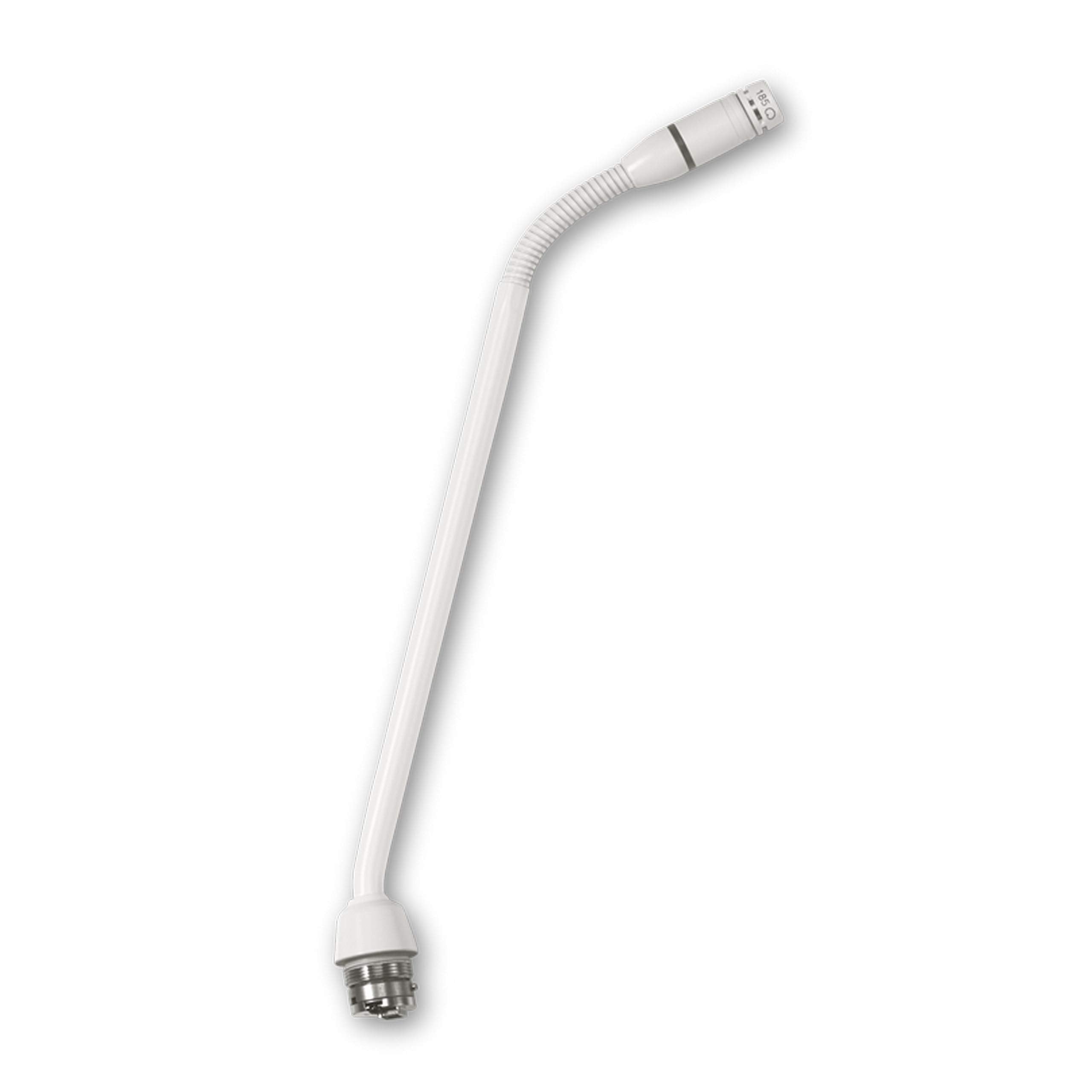 Shure White 10-Inch Gooseneck Microphone with Light Ring for Professional Use