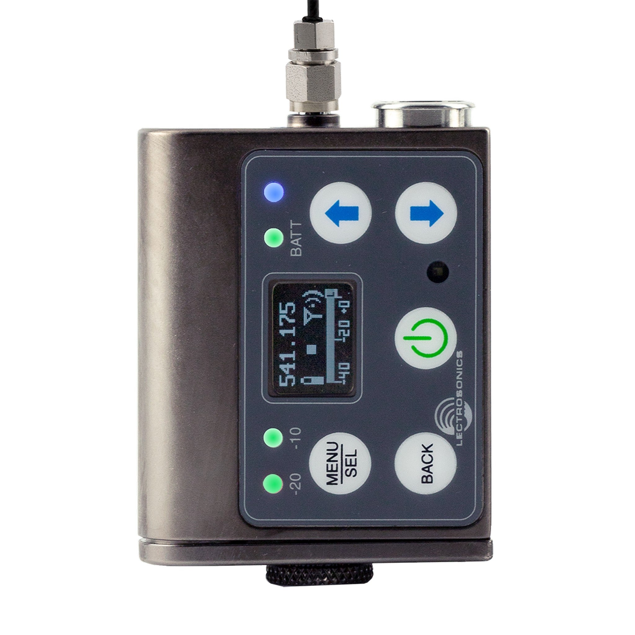 Lectrosonics DBSM-A1B1 High-Performance Digital Transmitter with Integrated Recorder, Time Code Functionality, Single AA Battery Support, Operating in 470 - 608 MHz Frequency Range