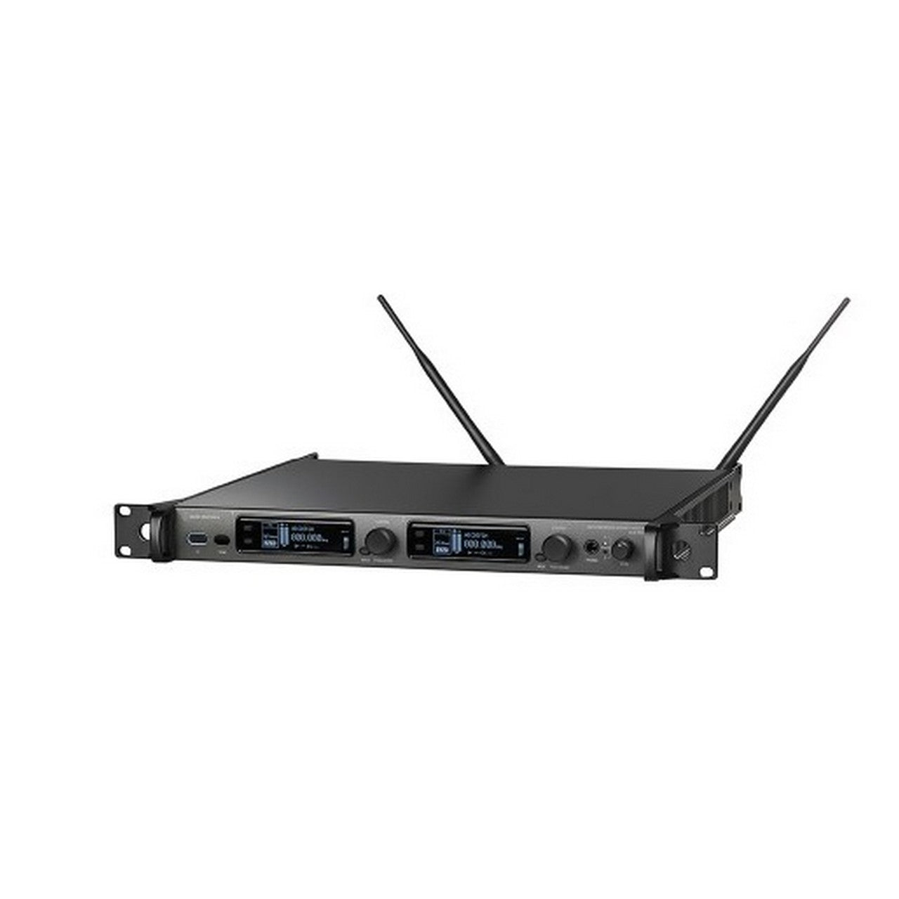 Audio Technica 5000 Series 3rd Generation Professional UHF Dual Wireless Receiver with Dante Output, Operating in 470 to 608 MHz and 653 to 663 MHz Frequency Bands - ATW - R5220DANDF1