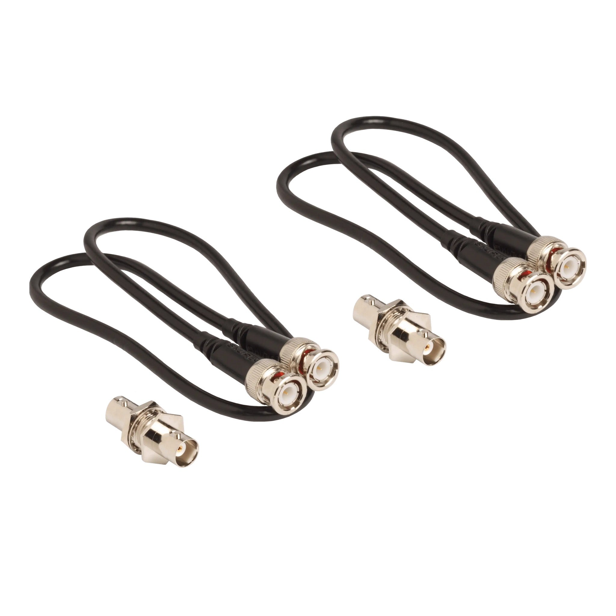 Shure UA600 Front-Mounted Antenna Kit: 2 Coaxial Cables & 2 Bulkhead Adapters