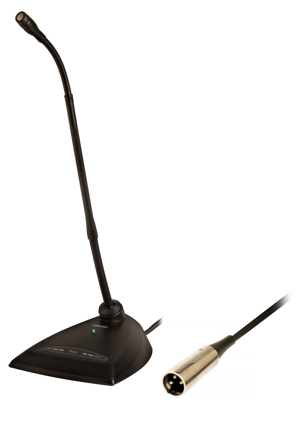 Shure 12-inch Desktop-Mounted Cardioid Gooseneck Mic MX412D/C with High Flexibility