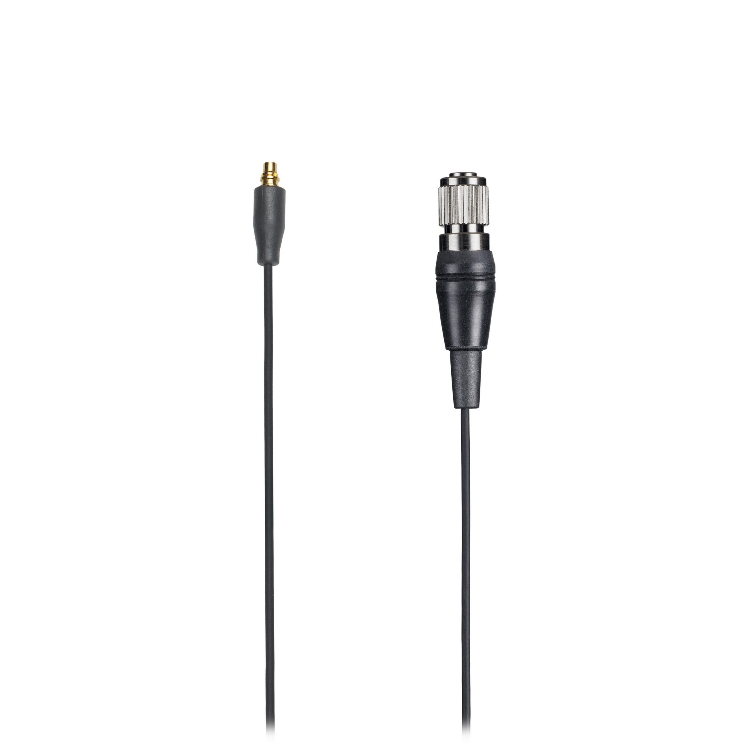 Audio-Technica BP893xcH Black Omnidirectional Earset Microphone with Detachable Cable and cH-Style Screw-Down 4-Pin Connector for Professional Audio Applications