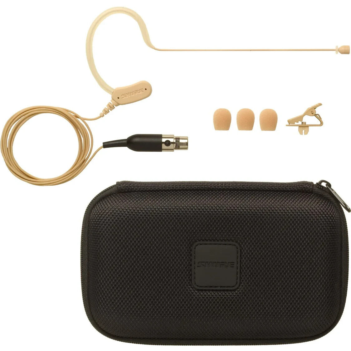 Shure Tan Omnidirectional Earset Headworn Microphone MX153T/O-TQG for Clear Speech