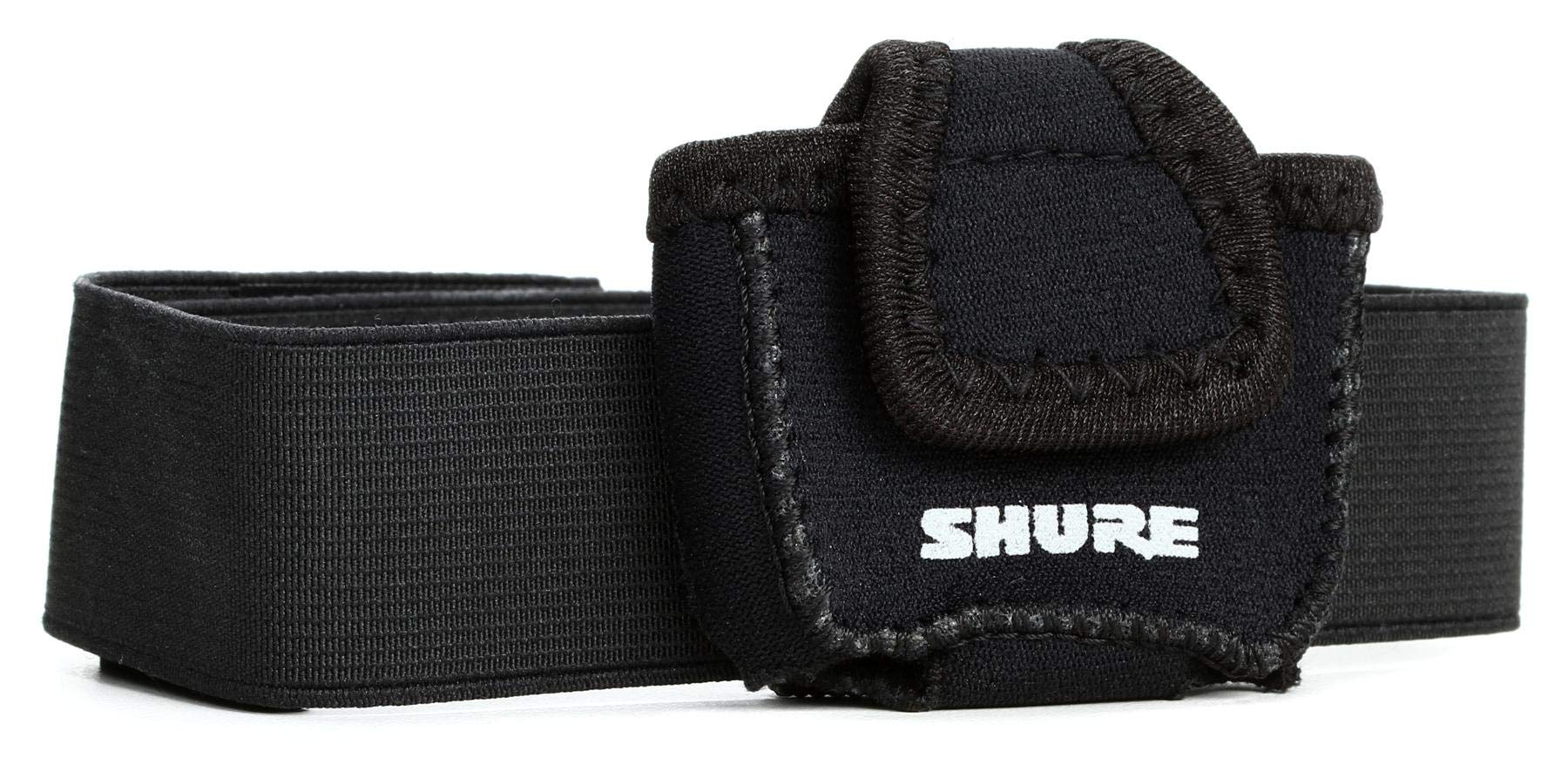 Black Shure Neoprene Pouch for Securely Holding UR1M Bodypack Transmitter